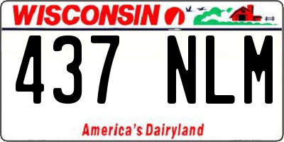 WI license plate 437NLM
