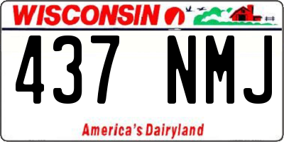WI license plate 437NMJ