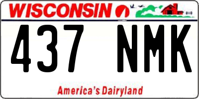 WI license plate 437NMK