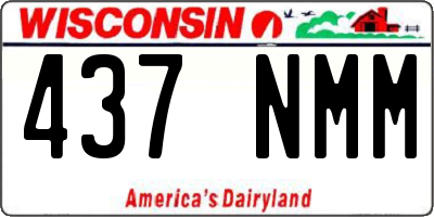 WI license plate 437NMM