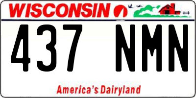 WI license plate 437NMN