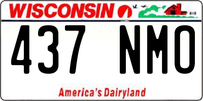 WI license plate 437NMO