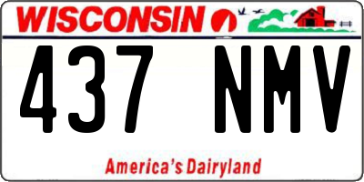 WI license plate 437NMV