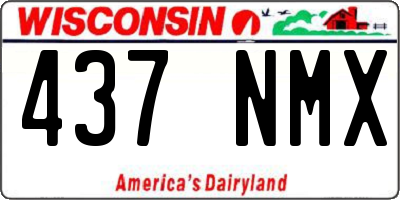 WI license plate 437NMX