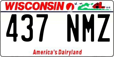 WI license plate 437NMZ