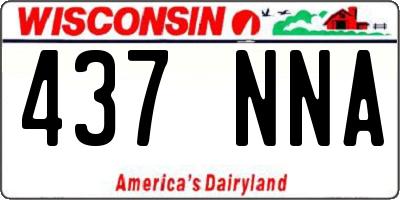 WI license plate 437NNA