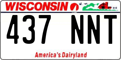 WI license plate 437NNT