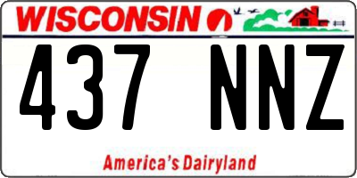 WI license plate 437NNZ