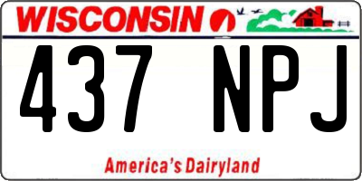 WI license plate 437NPJ