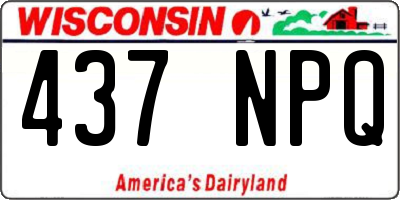 WI license plate 437NPQ
