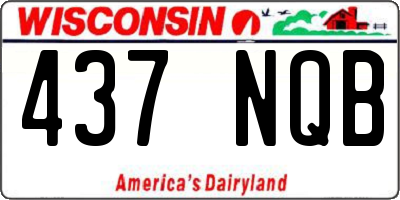 WI license plate 437NQB