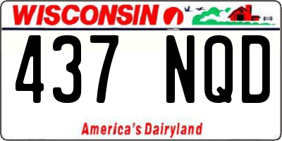 WI license plate 437NQD
