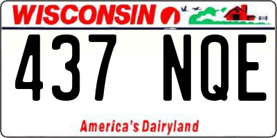 WI license plate 437NQE