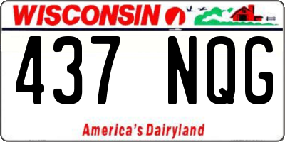 WI license plate 437NQG
