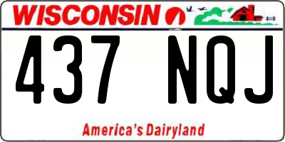 WI license plate 437NQJ
