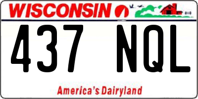WI license plate 437NQL