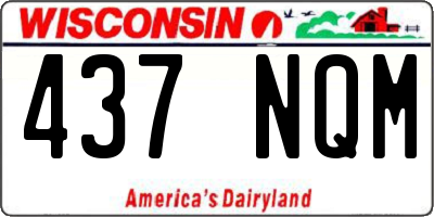 WI license plate 437NQM