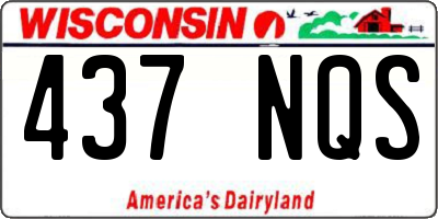 WI license plate 437NQS
