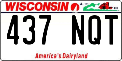 WI license plate 437NQT