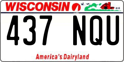 WI license plate 437NQU