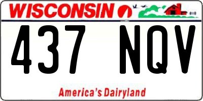 WI license plate 437NQV