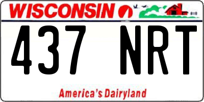 WI license plate 437NRT