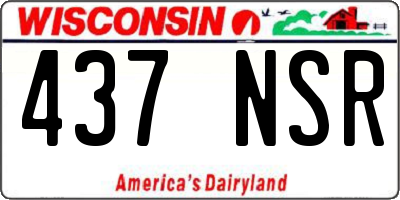 WI license plate 437NSR