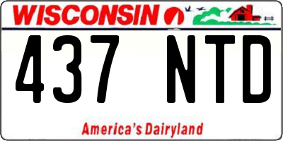 WI license plate 437NTD