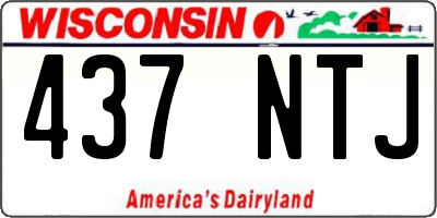 WI license plate 437NTJ
