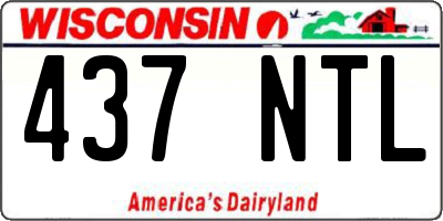 WI license plate 437NTL