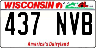 WI license plate 437NVB