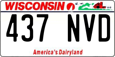 WI license plate 437NVD