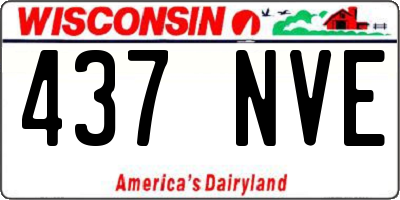 WI license plate 437NVE