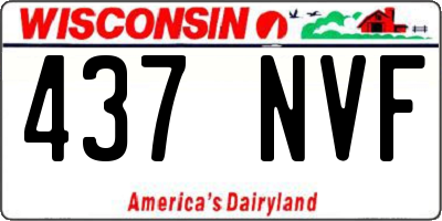 WI license plate 437NVF