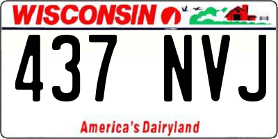 WI license plate 437NVJ