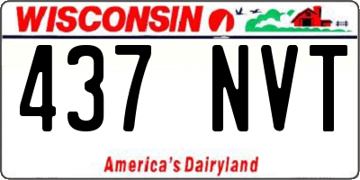 WI license plate 437NVT