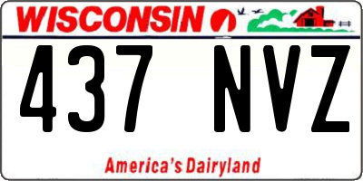 WI license plate 437NVZ