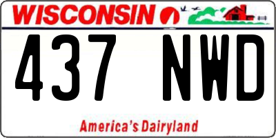 WI license plate 437NWD