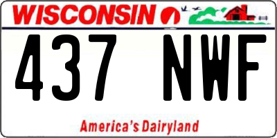 WI license plate 437NWF