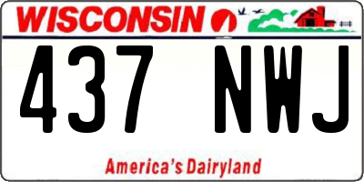 WI license plate 437NWJ