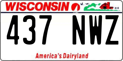 WI license plate 437NWZ