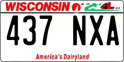 WI license plate 437NXA
