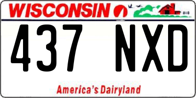 WI license plate 437NXD