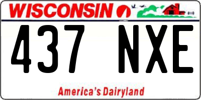 WI license plate 437NXE