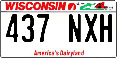 WI license plate 437NXH