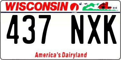 WI license plate 437NXK
