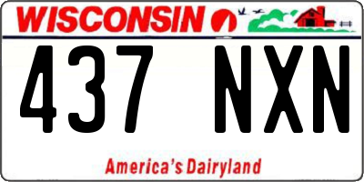 WI license plate 437NXN