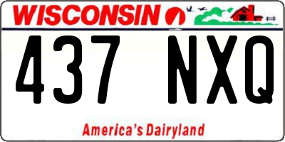 WI license plate 437NXQ