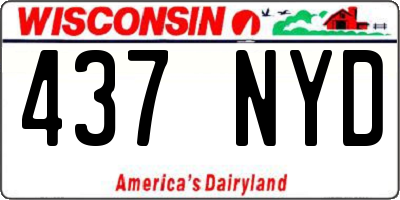 WI license plate 437NYD