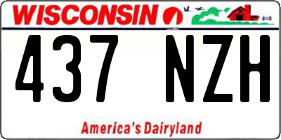 WI license plate 437NZH